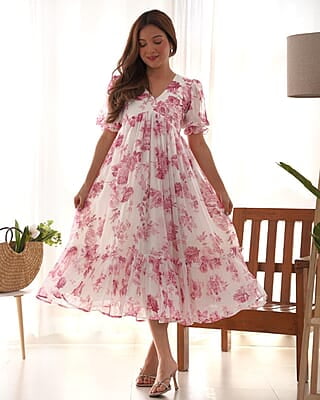 B2098: Beautiful Georgette Frocks