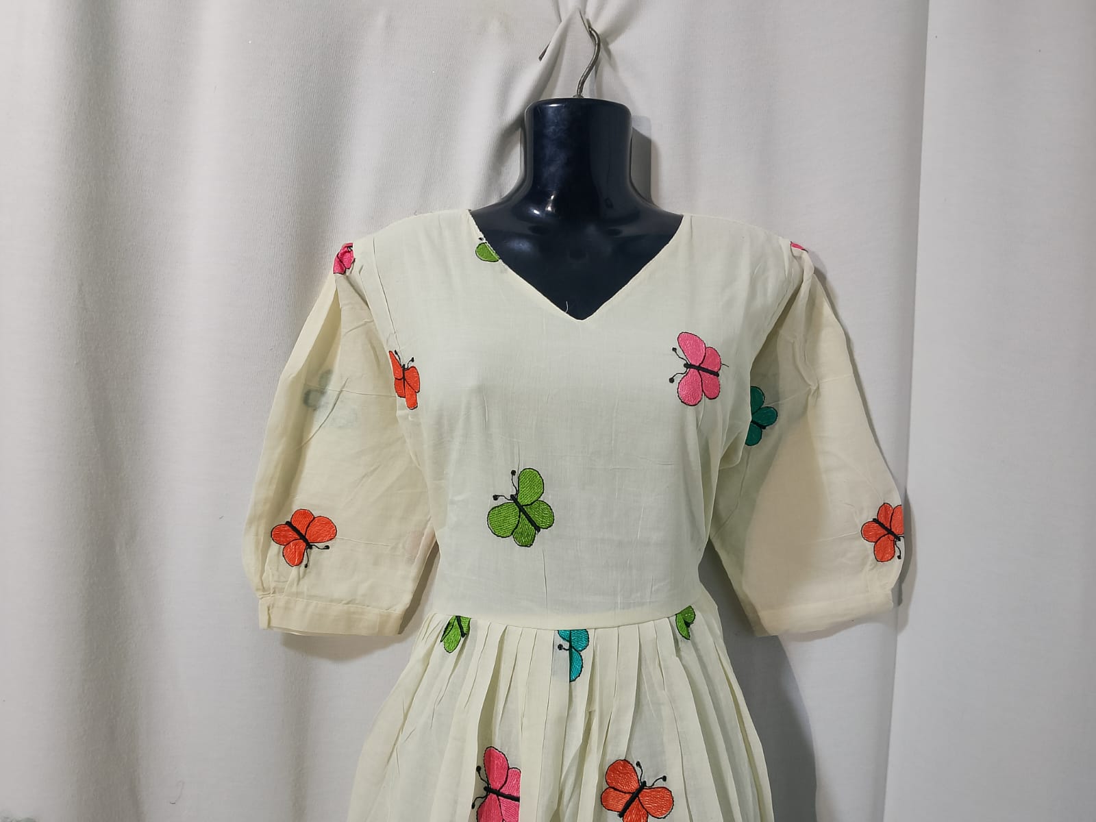 C116: Ready To Ship Beautiful Butterfly Desgin Frock