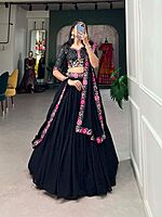 P307: Beautiful Designer Georgette Lehanga Set