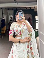 P308: Beautiful Designer Georgette Lehanga Set