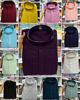 P616: Mens Chikan Work Kurta Pajama Sets