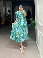 B1463: Beautiful Georgette Frocks