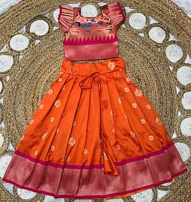 P01: Beautiful  Soft Silk Paithani Lehenga Sets