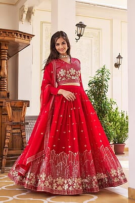 P85: Beautiful Designer Georgette Lehenga Sets