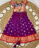 P01: Beautiful  Soft Silk Paithani Lehenga Sets
