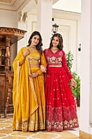 P85: Beautiful Designer Georgette Lehenga Sets P85: Beautiful Designer Georgette Lehenga Sets