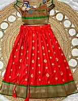 P01: Beautiful  Soft Silk Paithani Lehenga Sets