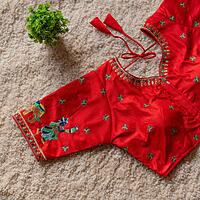 V666:Beautiful Readymade Embroidary Work Blouse V666:Beautiful Readymade Embroidary Work Blouse