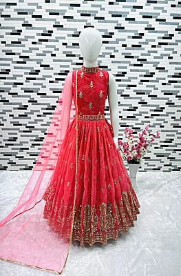 P91: Beautiful Designer Frock With Duppata