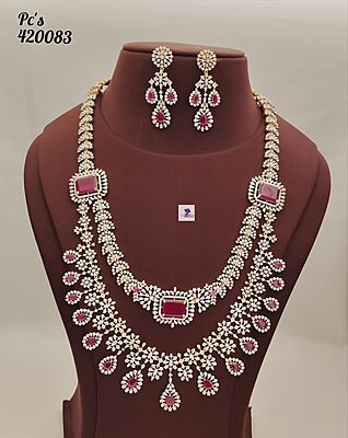 V595: Beautiful 2 Layered Long Haram Set