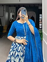 B2054: Beautiful Dola Silk Long Frocks With Duppata B2054: Beautiful Dola Silk Long Frocks With Duppata