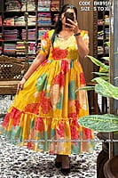 B1493: Beautiful Kota Silk Frocks B1493: Beautiful Kota Silk Frocks