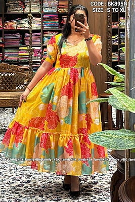 B1493: Beautiful Kota Silk Frocks