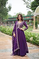 P321: Beautiful Georgette Frocks With Duppata