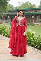 P321: Beautiful Georgette Frocks With Duppata