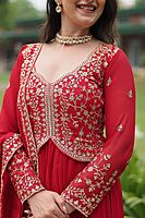 P321: Beautiful Georgette Frocks With Duppata