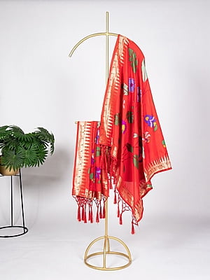 S0031: Designer Soft Silk Paithani Duppatas