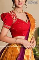 B3341: Beautiful Banarasi and Dola Silk Lehenga set B3341: Beautiful Banarasi and Dola Silk Lehenga set