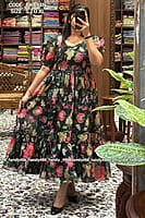 B1493: Beautiful Kota Silk Frocks B1493: Beautiful Kota Silk Frocks