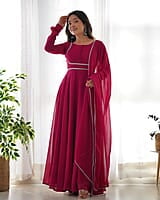 B2095: Beautiful 3PC Georgette Dress Sets