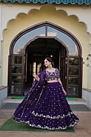 P120: Beautiful Designer Georgette Lehenga Set