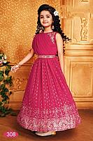 P172: Beautiful Designer Georgette Kids Lehenga Set P172: Beautiful Designer Georgette Kids Lehenga Set