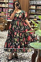 B1493: Beautiful Kota Silk Frocks B1493: Beautiful Kota Silk Frocks