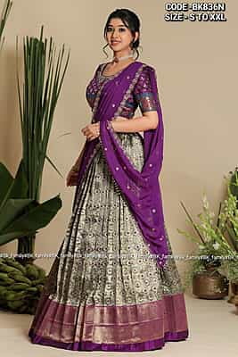 B3336: Beautiful Banarasi  Lehenga Set
