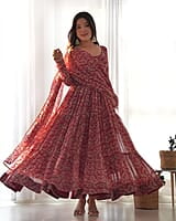 B2095: Beautiful 3PC Georgette Dress Sets