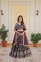 P330: Beautiful Designer Dola Silk Lehanga Sets
