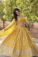 P330: Beautiful Designer Dola Silk Lehanga Sets