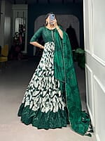B2054: Beautiful Dola Silk Long Frocks With Duppata B2054: Beautiful Dola Silk Long Frocks With Duppata
