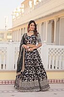 P330: Beautiful Designer Dola Silk Lehanga Sets