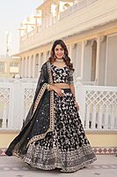 P330: Beautiful Designer Dola Silk Lehanga Sets