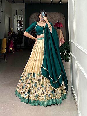 V506: Beautiful Dola Silk Lehanga Sets