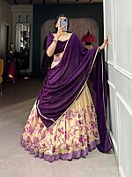 V506: Beautiful Dola Silk Lehanga Sets