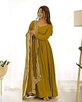 B1998: Beautiful Georgette Frocks With Duppata