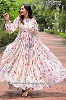 B2002: Beautiful Georgette Long Frock