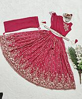 P172: Beautiful Designer Georgette Kids Lehenga Set P172: Beautiful Designer Georgette Kids Lehenga Set