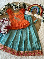 P332: Beautiful Dola Silk Lehanga Set P332: Beautiful Dola Silk Lehanga Set