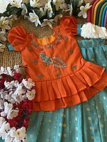 P332: Beautiful Dola Silk Lehanga Set P332: Beautiful Dola Silk Lehanga Set
