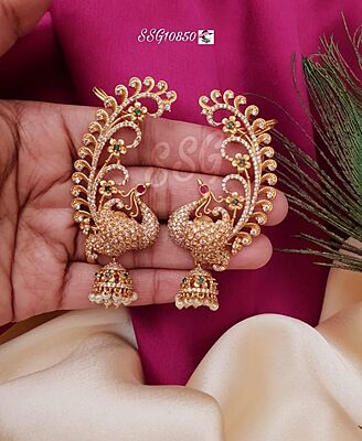 V697: Beautiful Peacock Earrings