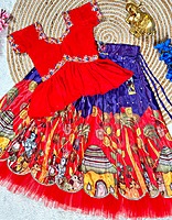 P331: Beautiful Chinnon Silk Lehanga Set P331: Beautiful Chinnon Silk Lehanga Set