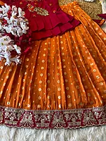 P700: Beautiful Banarasi Silk Lehanga Sets