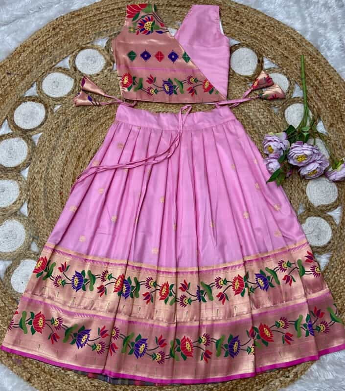 V127: Beautiful Soft silk paithani lehanga set V127: Beautiful Soft silk paithani lehanga set