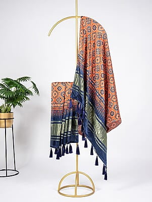 B1473: Beautiful Gajji Silk Duppata