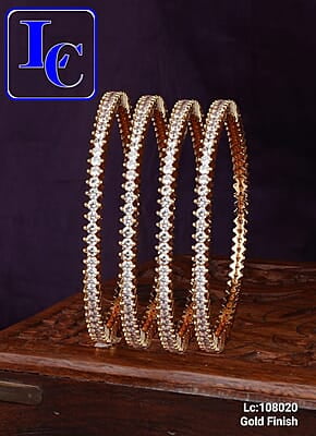 v314: Beautiful Gold Finish Bangles