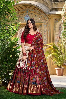 V180: Beautiful Dola silk Lehanga sets