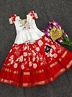 P337: Beautiful Dola Silk Kids Lehenga Sets P337: Beautiful Dola Silk Kids Lehenga Sets
