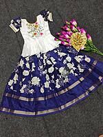P337: Beautiful Dola Silk Kids Lehenga Sets P337: Beautiful Dola Silk Kids Lehenga Sets